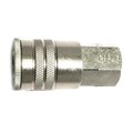 Interstate Pneumatics 3/8 Inch Industrial Steel Coupler x 1/4 Inch Female NPT, PK 50 CH640-50K